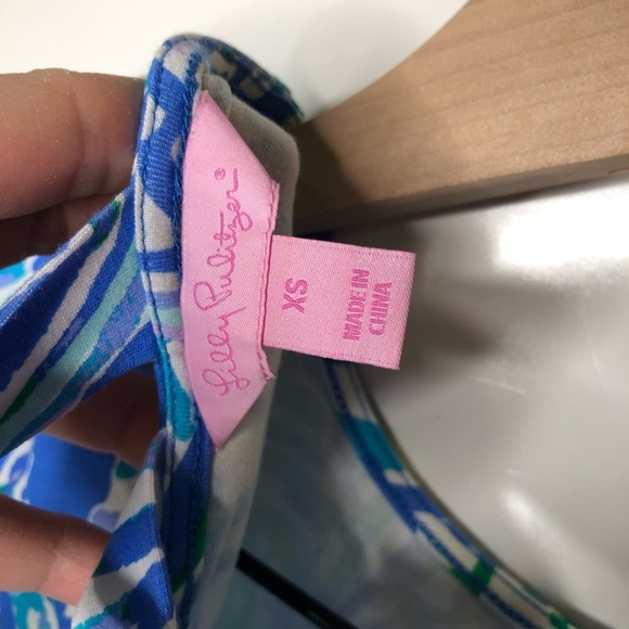 Lilly Pulitzer Ophelia Dress Canopy Chaos Blue XS - Picture 6 of 8
